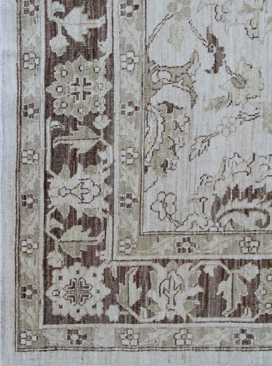 6'x9' Ariana Transitional Floral Design Hand Knotted Wool Medium Rug