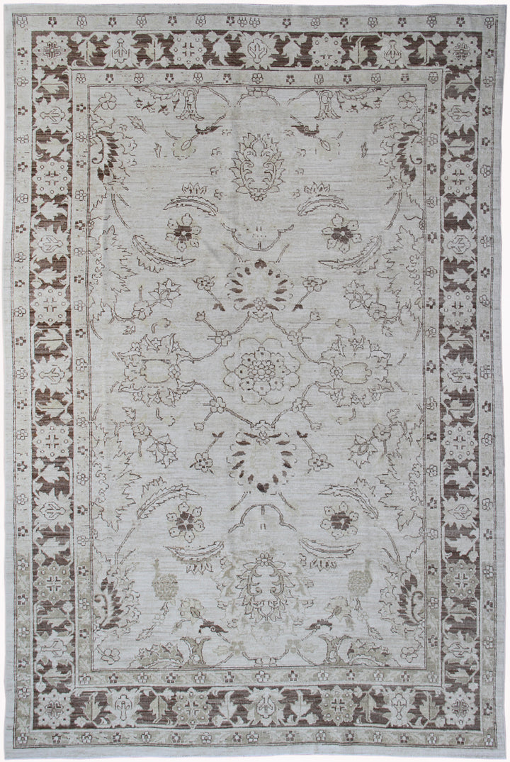 6'x9' Ariana Transitional Floral Design Hand Knotted Wool Medium Rug