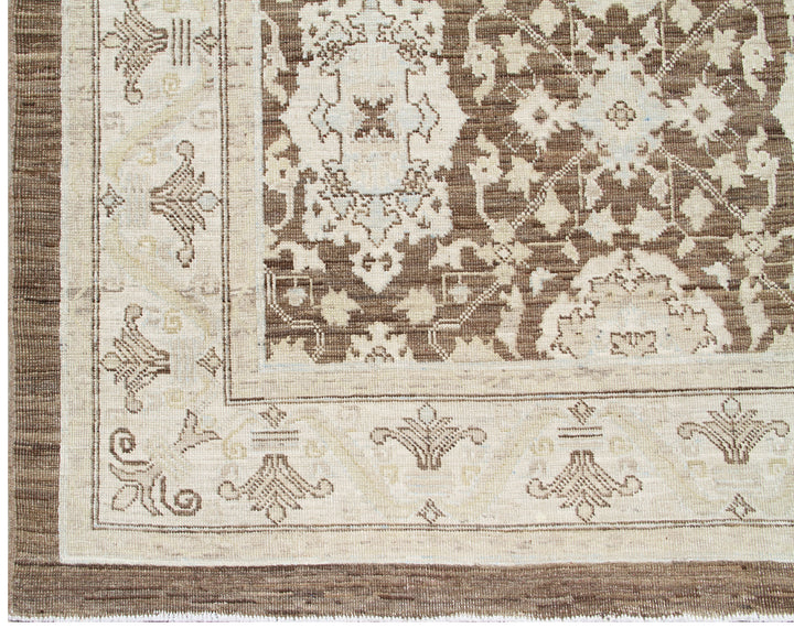 6'x9' Ariana Traditional Agra design Hand Knotted Wool Medium Rug