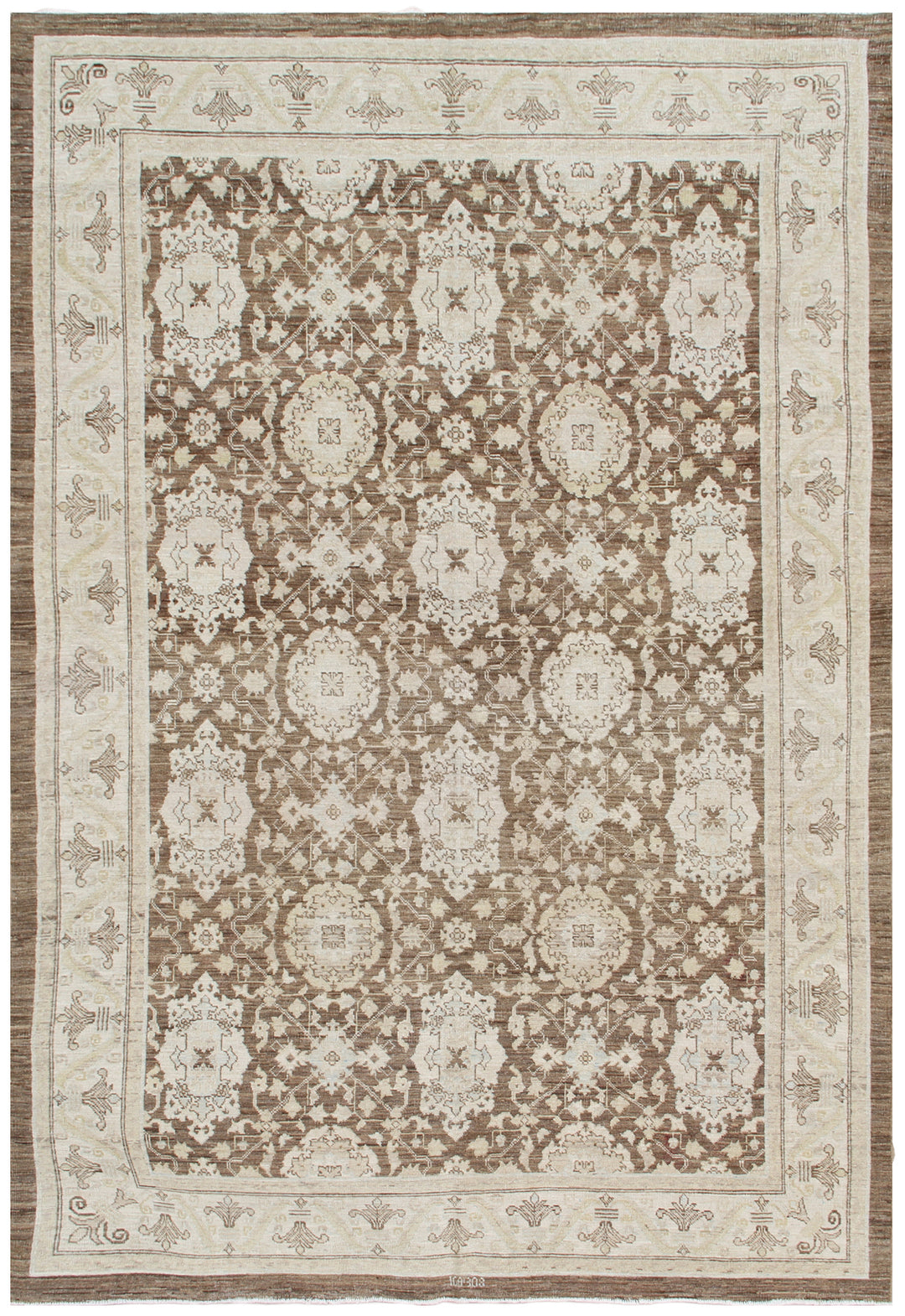 6'x9' Ariana Traditional Agra design Hand Knotted Wool Medium Rug