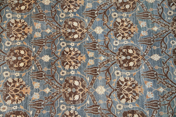 10x19 Large Gray Ottoman Design Ariana Transitional Rug