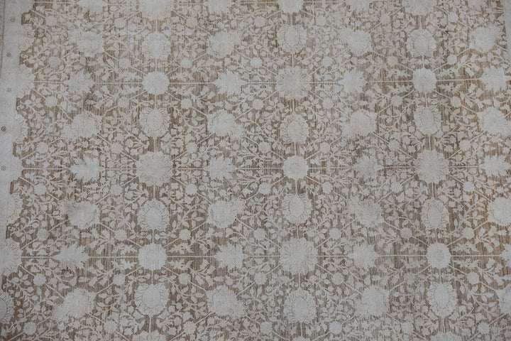 13'x14' Large Square Hand-Knotted Tabriz Rug | Haji Jalili Rug