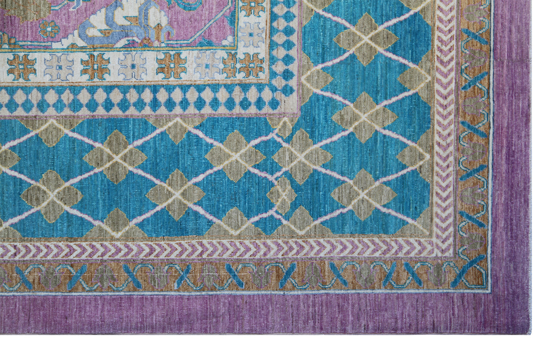 13'x17' Large Rug | Turquoise Pink | Ariana Traditional Rug