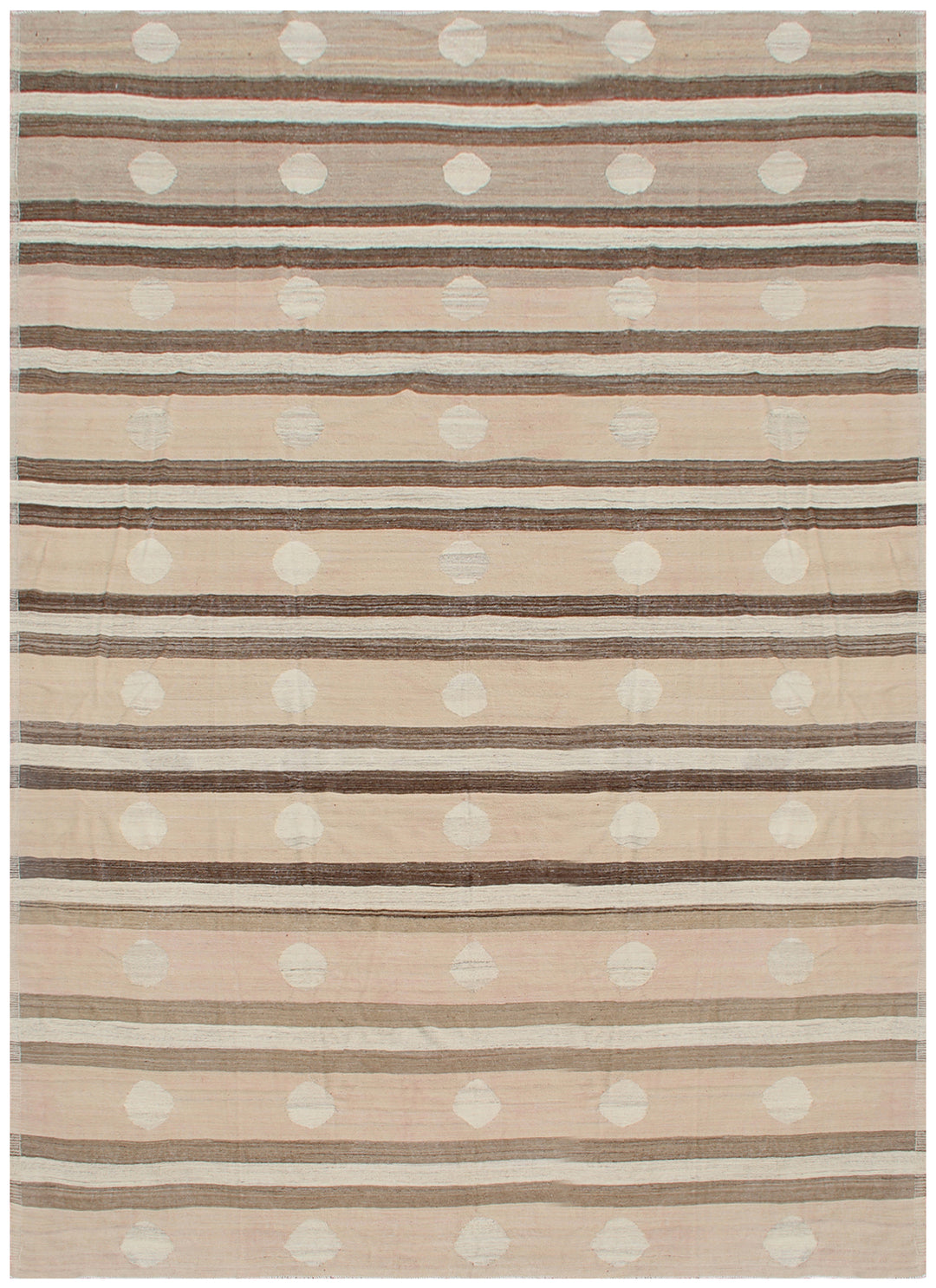13'x18' Large Flatweave | Earth Tone | Striped Kilim Rug
