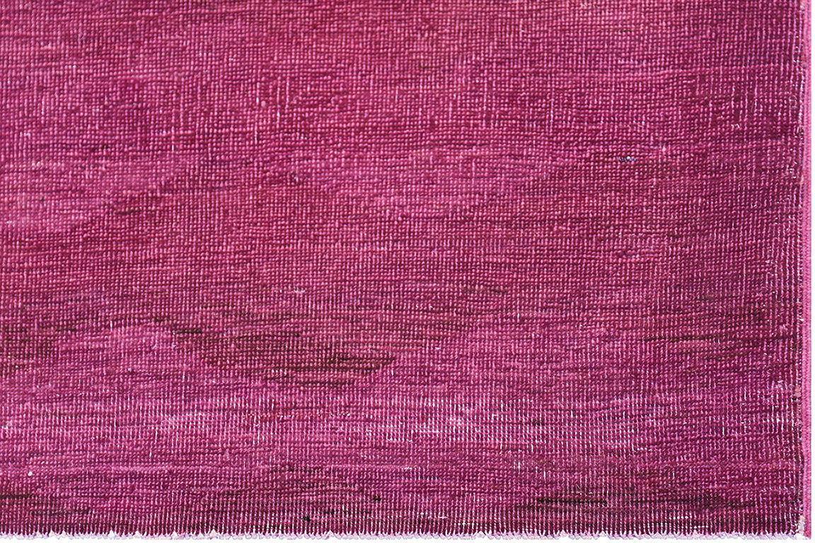 6x9 Fushia Hot Pink Wave Contemporary Design Ariana Over-dye Rug