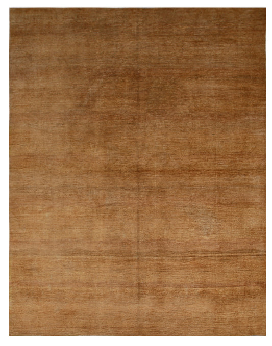6'x9' Ariana Plain Design Tobacco Brown Modern Rug