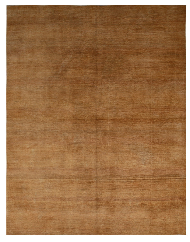 6'x9' Ariana Plain Design Tobacco Brown Modern Rug