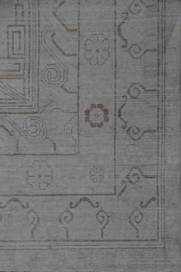 12'x16' Large Ariana Samarkand Medallion Brown Ivory Design Rug