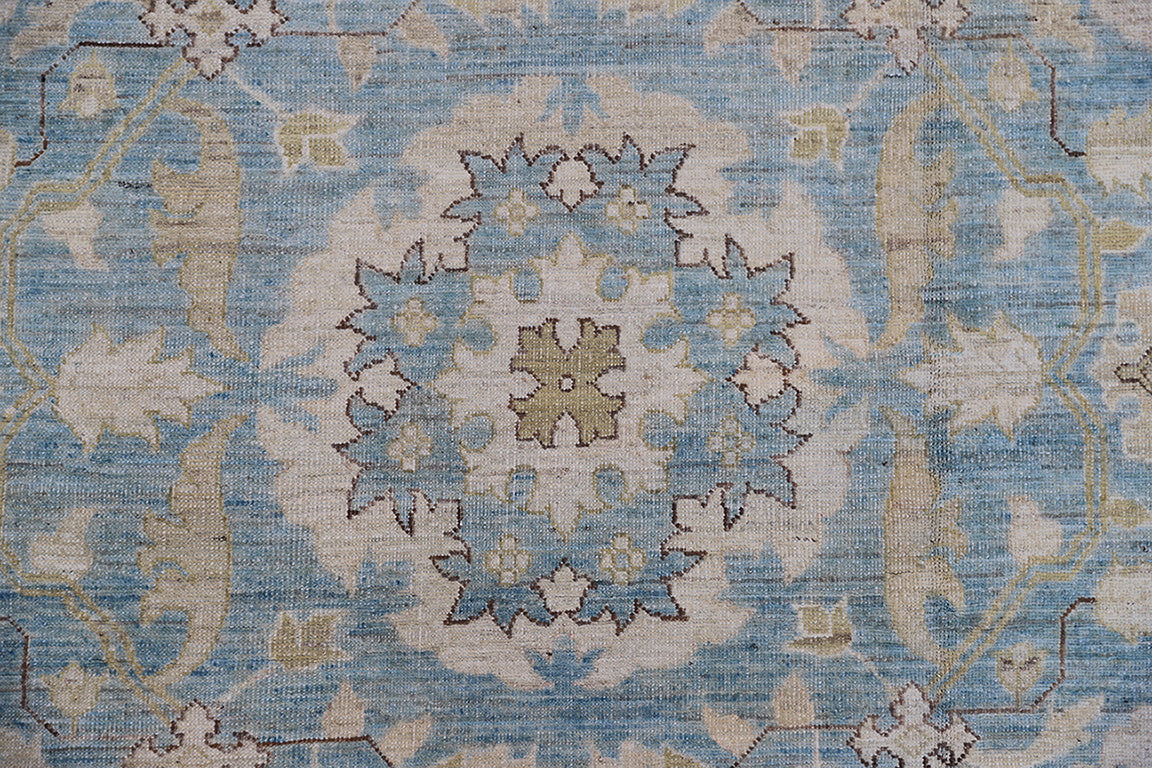 13x17 Agra Design Large Blue Ariana Traditional Rug