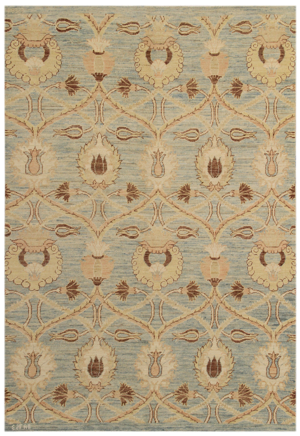 5'x7' Ariana Transitional Hand Knotted Wool Rug