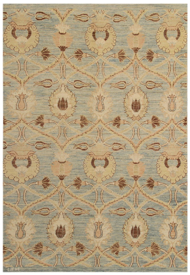 5'x7' Ariana Transitional Hand Knotted Wool Rug