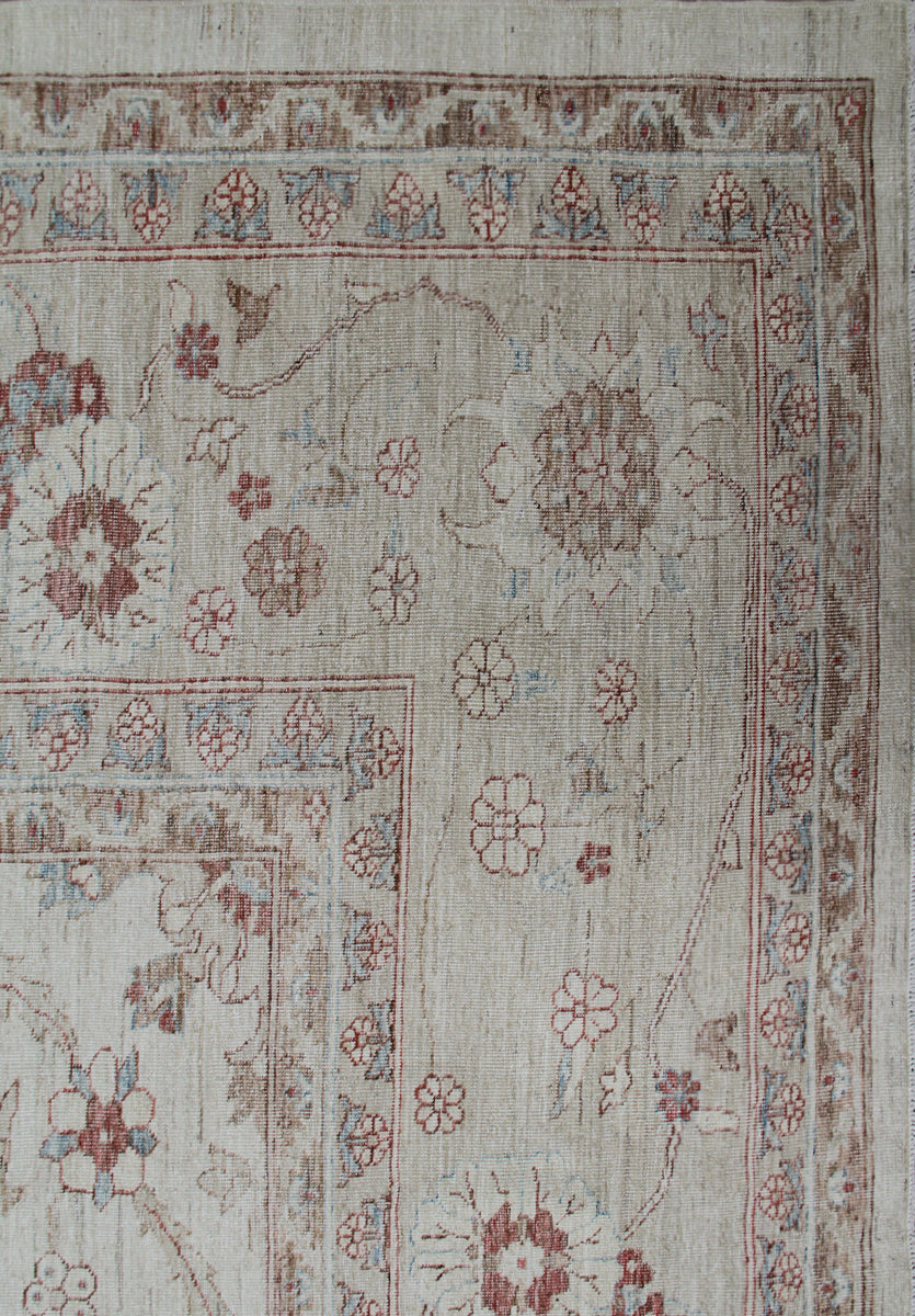 14'x14' Large Sultanabad Hand-Knotted Rug | Organic Wool | Afghan Rug