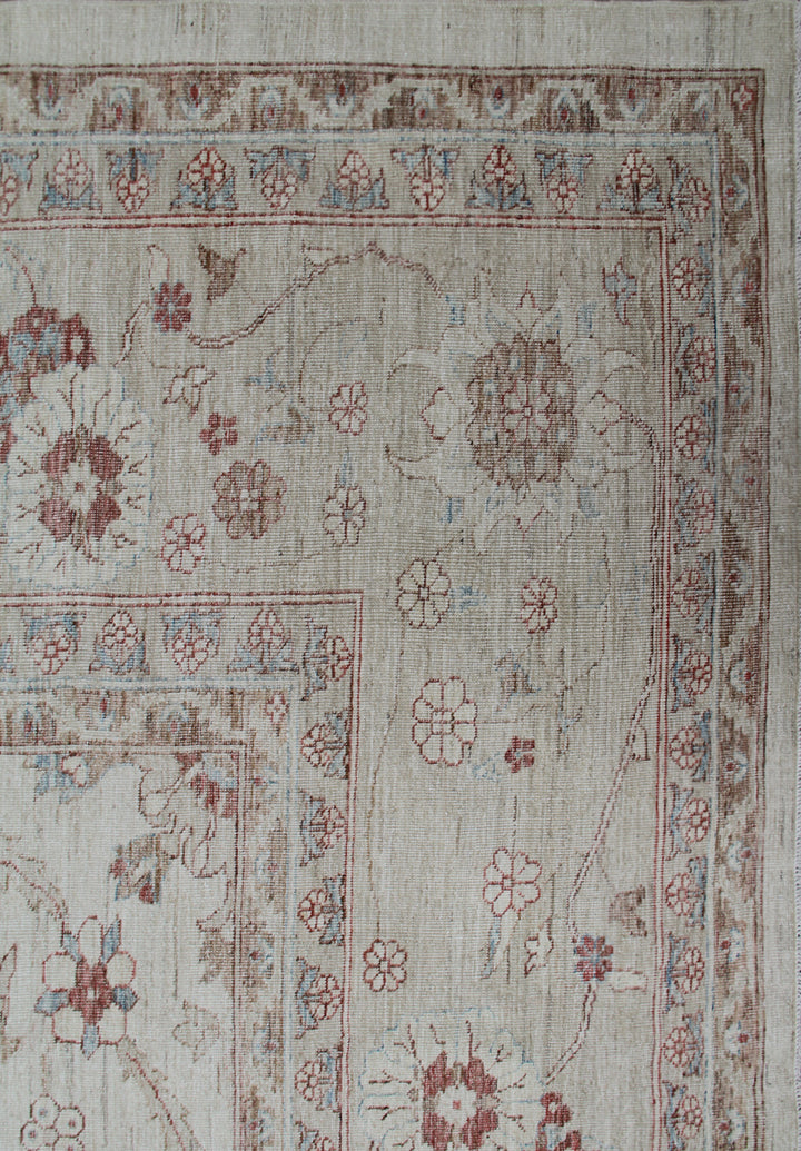 14'x14' Large Sultanabad Hand-Knotted Rug | Organic Wool | Afghan Rug