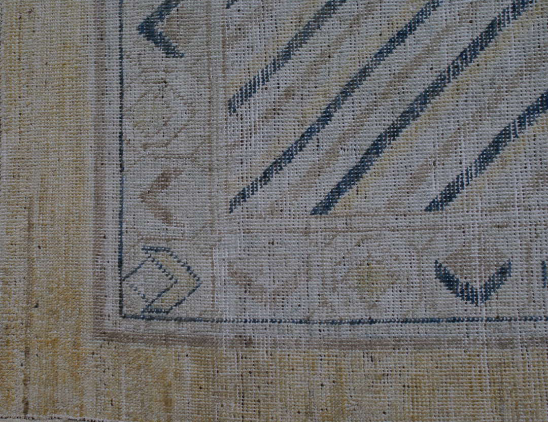 Large 14x19 handmade Samarkand Khotan design wool rug in subtle enchanting colors by Ariana Rugs West Hollywood