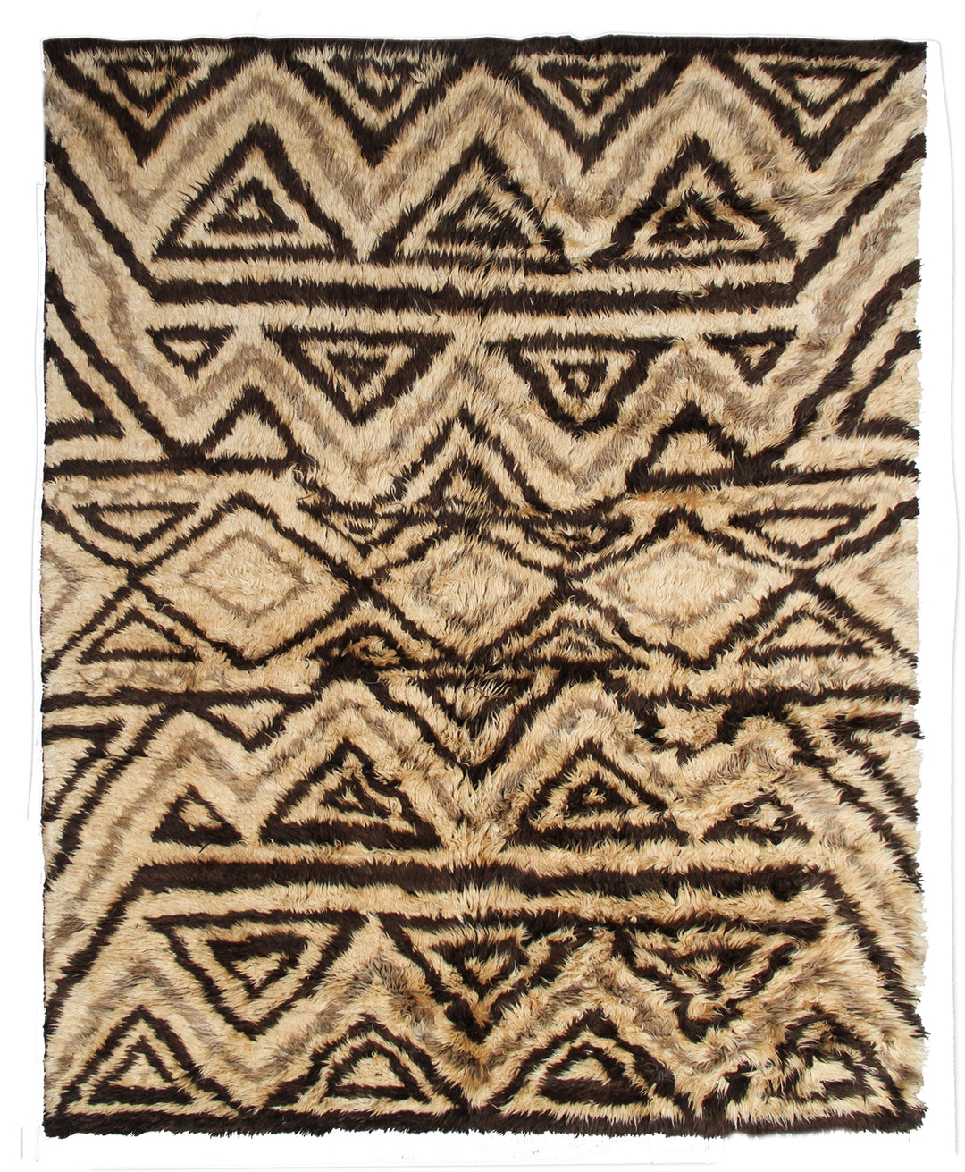 9'x12' Thick Hand-knotted Area Rug | Navajo Design