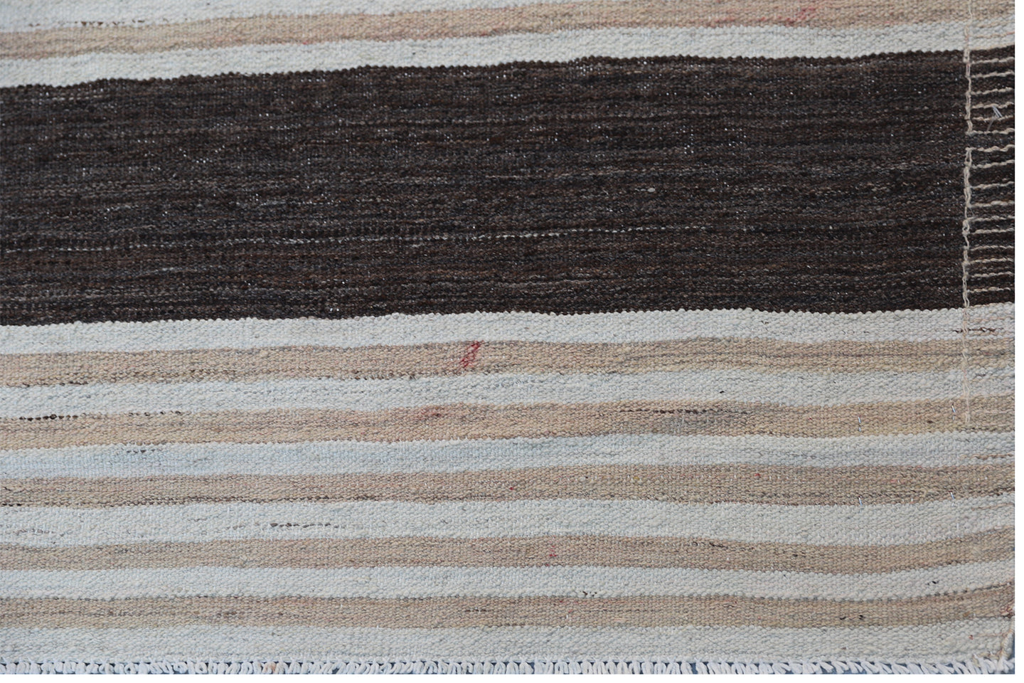 12'x15'Large Ariana Striped Brown Beige Cream Kilim