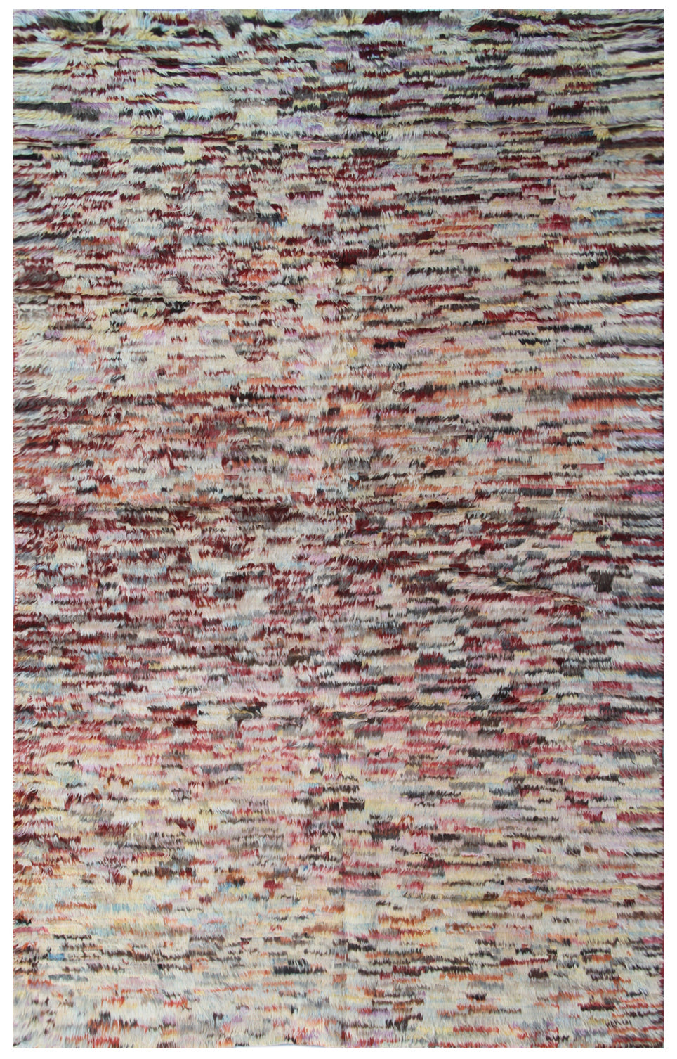 6'x9' Ariana Moroccan Colorful Confetti Shag Barchi Wool Area Rug