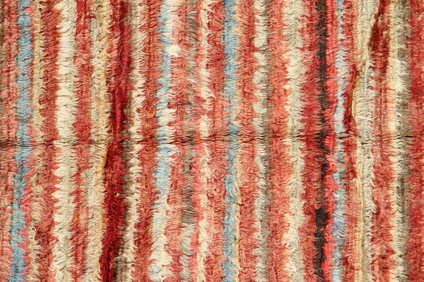 9'x12' Ariana Moroccan Style Striped Rustic Red Blue Yellow Barchi Area Rug