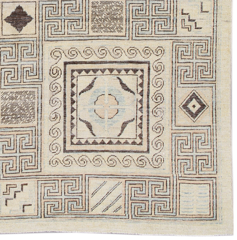 6'x6' Fine Small Square Ariana Transitional Geometric Wool Rug