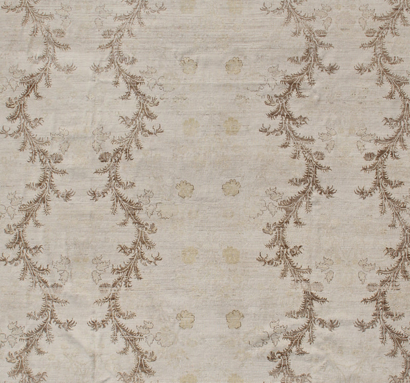 9'x12' Soft Washed-out Chinoiserie Design Fine Contemporary Ariana Vintage Collection Rug