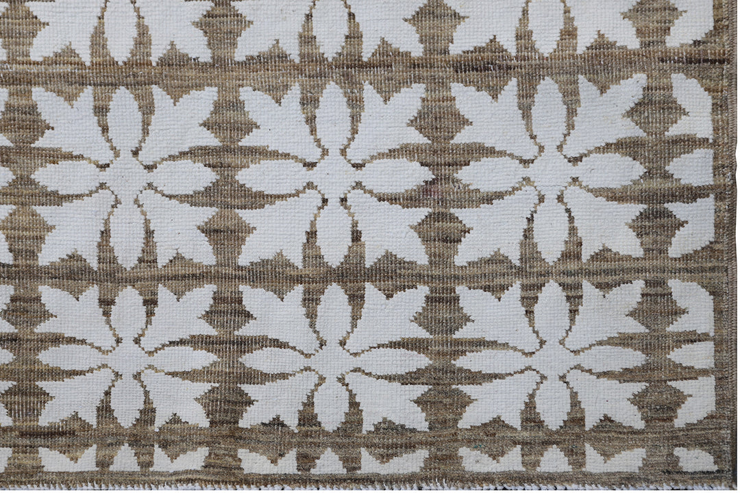 5'x7' Fine Small Cotton and Wool Ariana Transitional Hand Knotted Rug