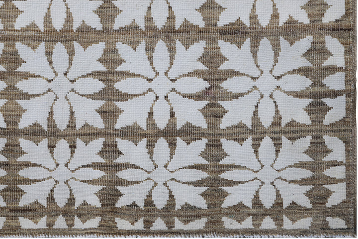 5'x7' Fine Small Cotton and Wool Ariana Transitional Hand Knotted Rug