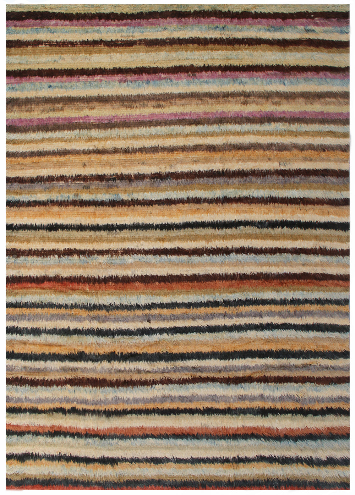 9'x12' Ariana Moroccan Style Striped Barchi Rug