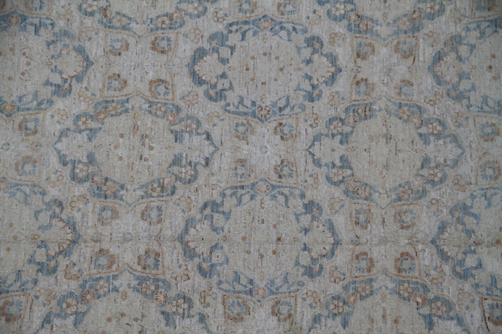 8'x10' Soft Blue and White Persian Design Thin Ariana Traditional Area Rug