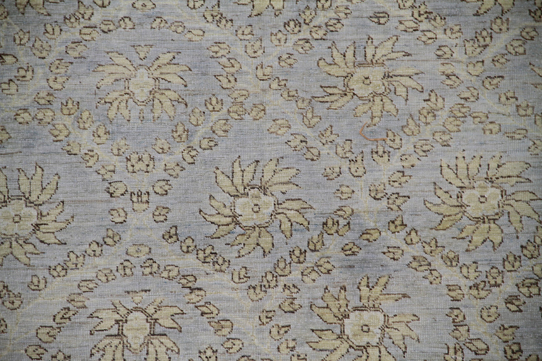 3'x10' Ariana Soft Blue Floral Transitional Runner Rug