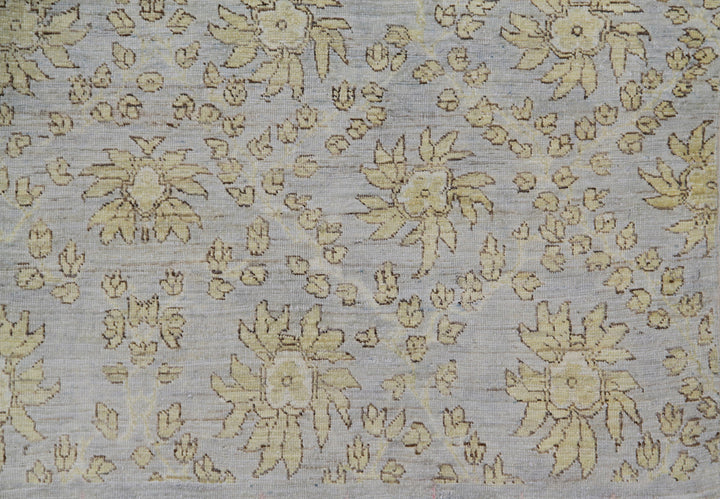 3'x10' Ariana Soft Blue Floral Transitional Runner Rug