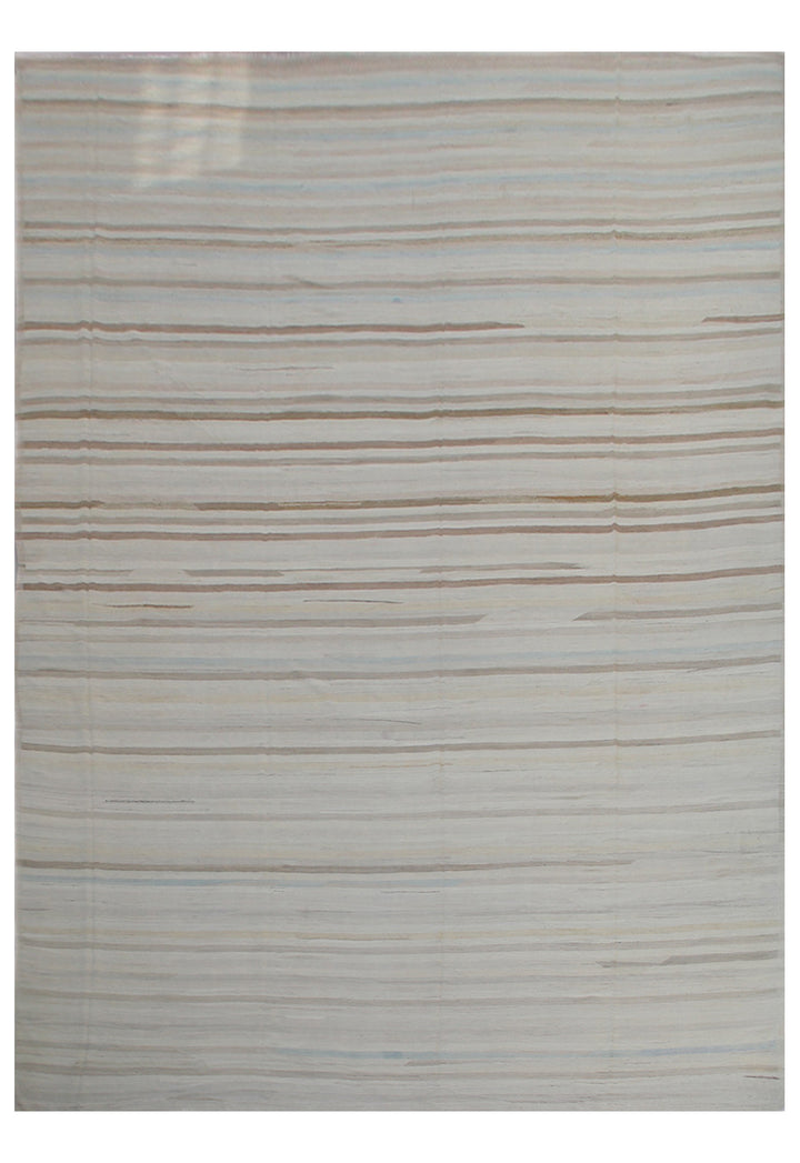 15'x23' Ariana Neutral Striped Large Kilim