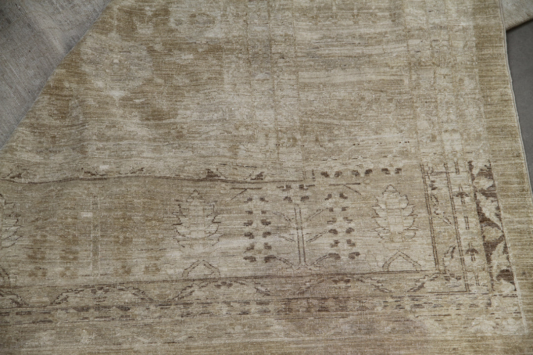 16'x22' Ariana Large Tabriz Design Traditional Rug | Soft Muted Floral Palette