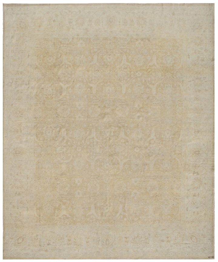 8'x10' Fine Faded Soft Earth Tone Ariana Transitional Area Rug.