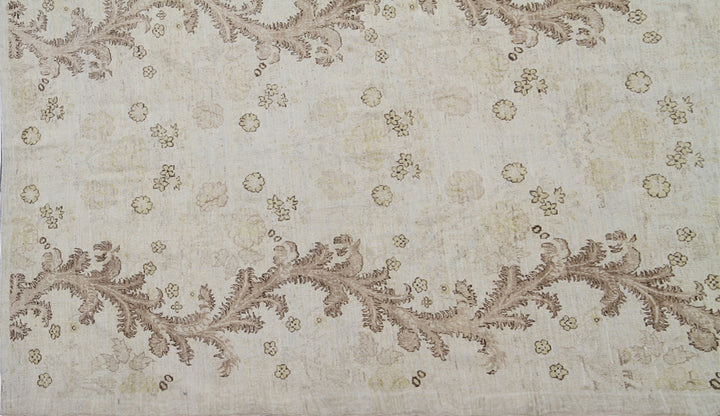 10'x13' Fine Silk and Wool Large Ariana Transitional Hand Knotted Area Rug