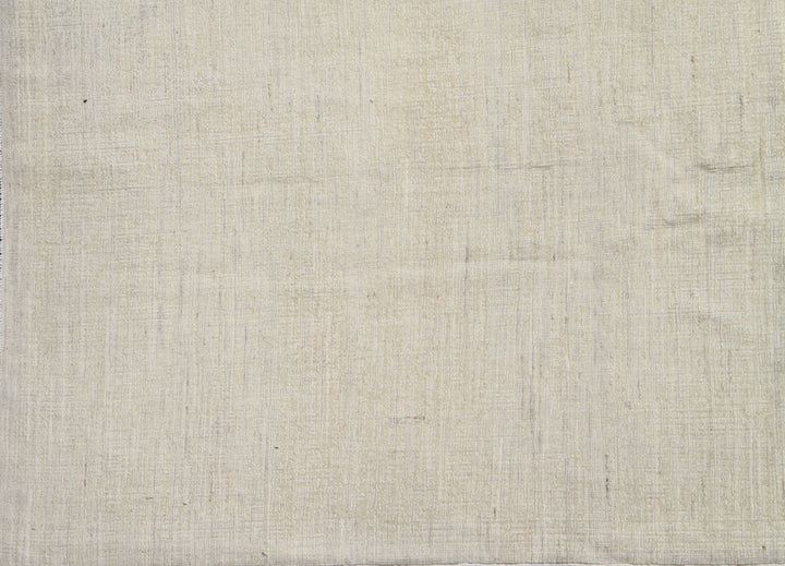 6'x9' Cream Solid Modern Wool Rug