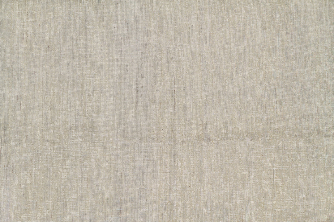 6'x9' Cream Solid Modern Wool Rug