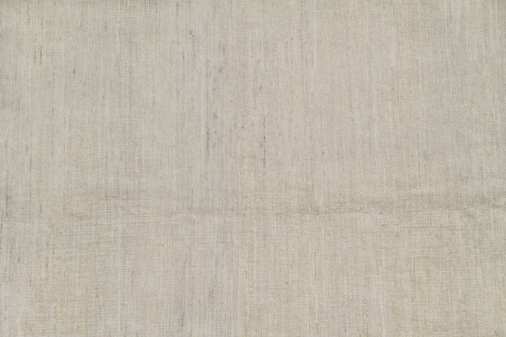 6'x9' Cream Solid Modern Wool Rug