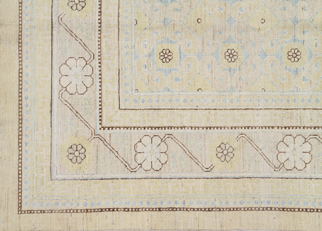 9'x11' Soft Pale Color palette Ariana Samarkand Design Area Rug