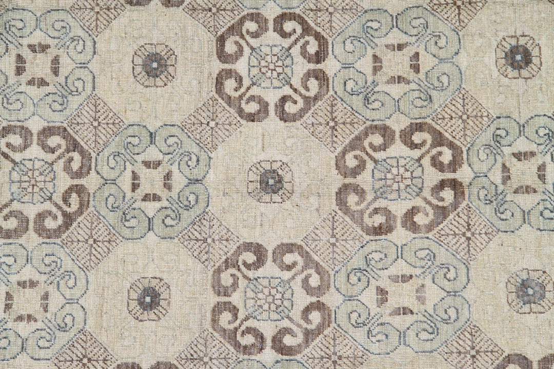 9'x12' Hand-knotted Rug | Ariana Samarkand | Geometric Design Rug