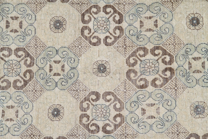 9'x12' Hand-knotted Rug | Ariana Samarkand | Geometric Design Rug