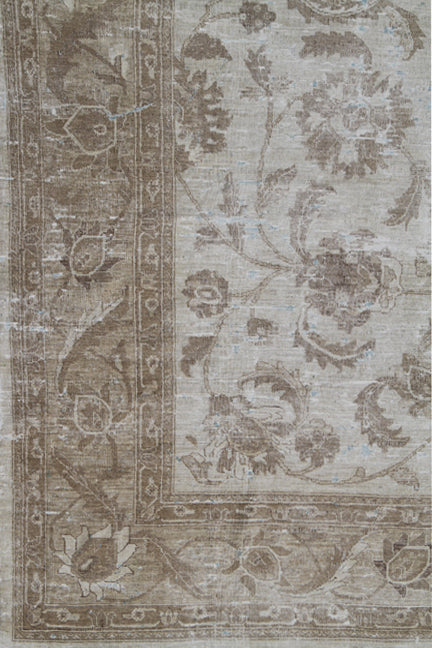 8x11 Ivory Mustard Agra Design Contemporary Ariana Vintage Collection Rug