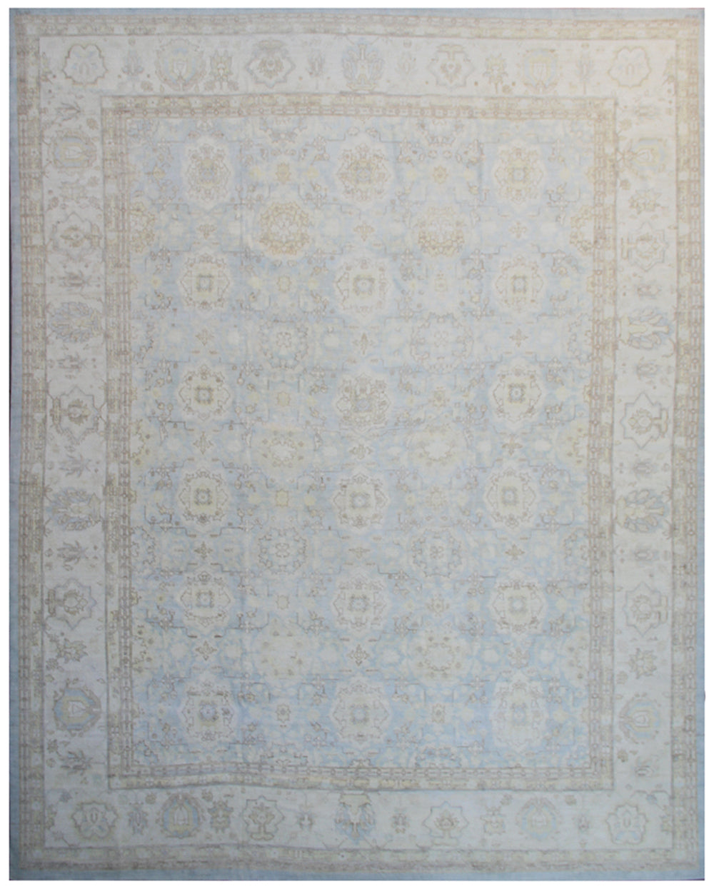 12x15 Large Soft Blue Agra Design Ariana Traditional Rug