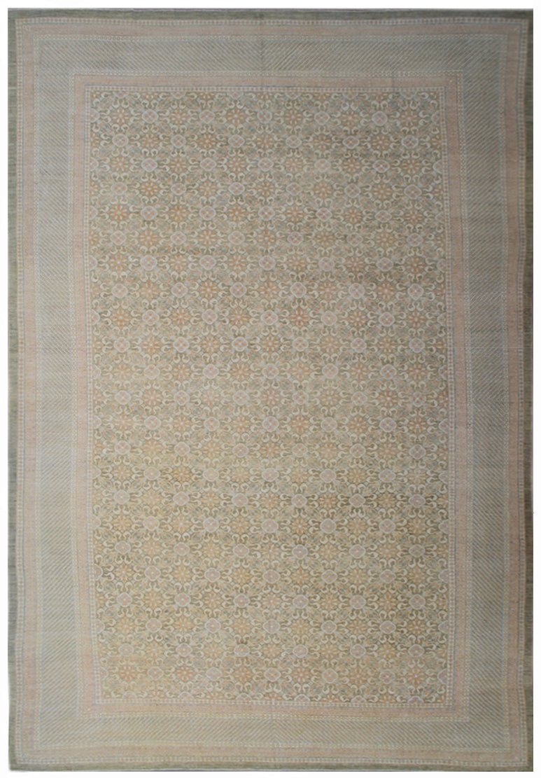 14x24 Large Olive Green Ariana Traditional Rug