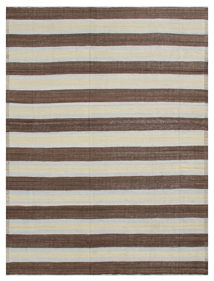 8'x10' High Quality Durable Hand-Woven Stripe Ariana Kilim Rug