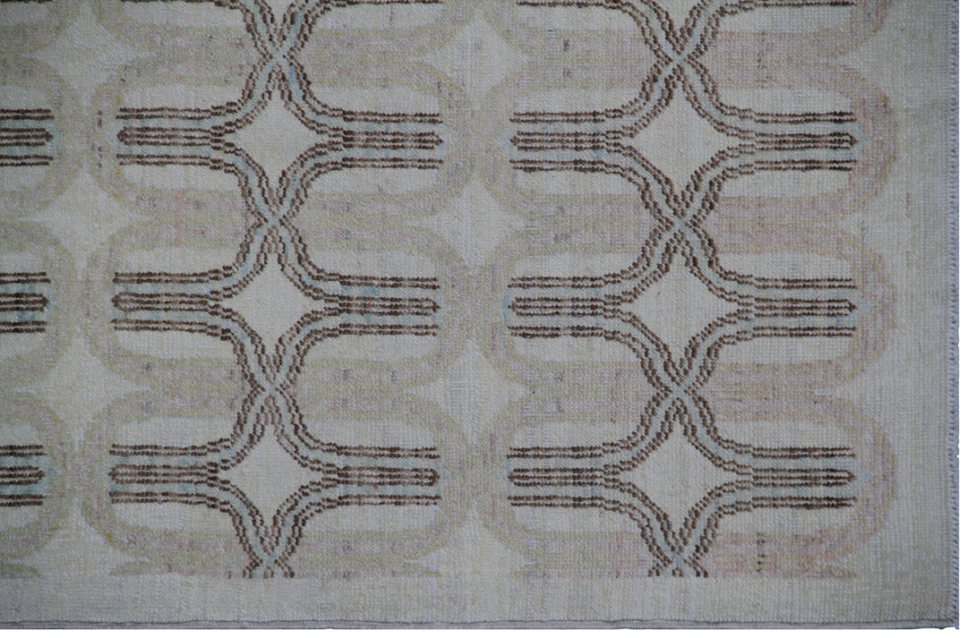 9.11 x  8.00 Contemporary Geometrical Hand made Ariana Modern Area Rug