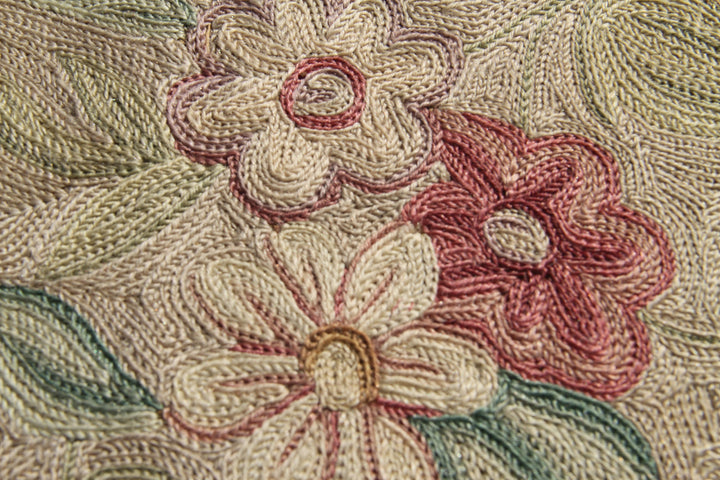 17'x26' Oversized Antique Aubusson Chain Stitch European Rug