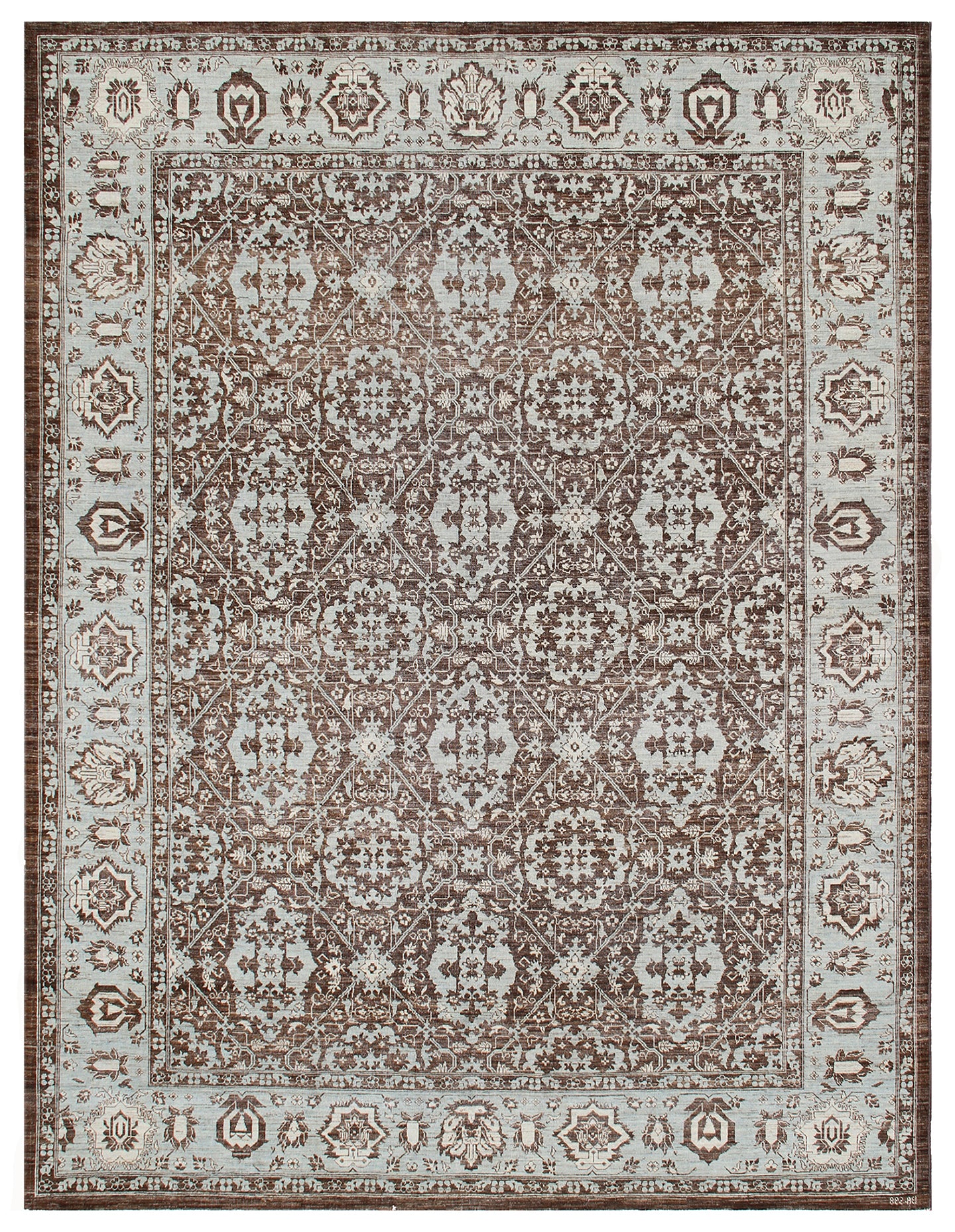 10.00 x 8.00 Fine Hand-knotted Agra Design Ariana Transitional Area Rug