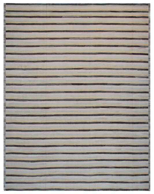 12'x16' Large Striped Ariana Kilim Rug