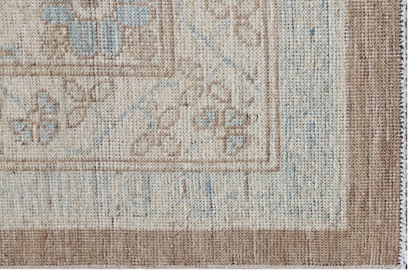 10'x13' Ariana Samarkand Geometric Brown Ivory Blue Rug