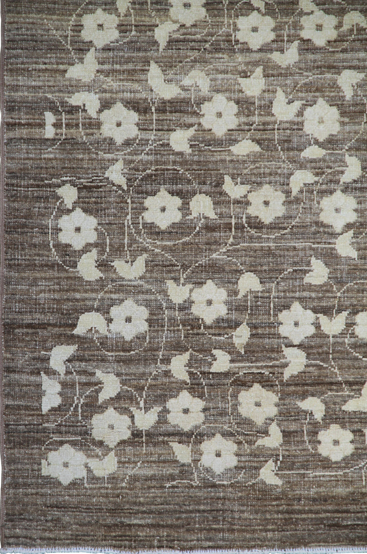 12'x12' Square Floral Design Fine Ariana Transitional Hand Knotted Area Rug